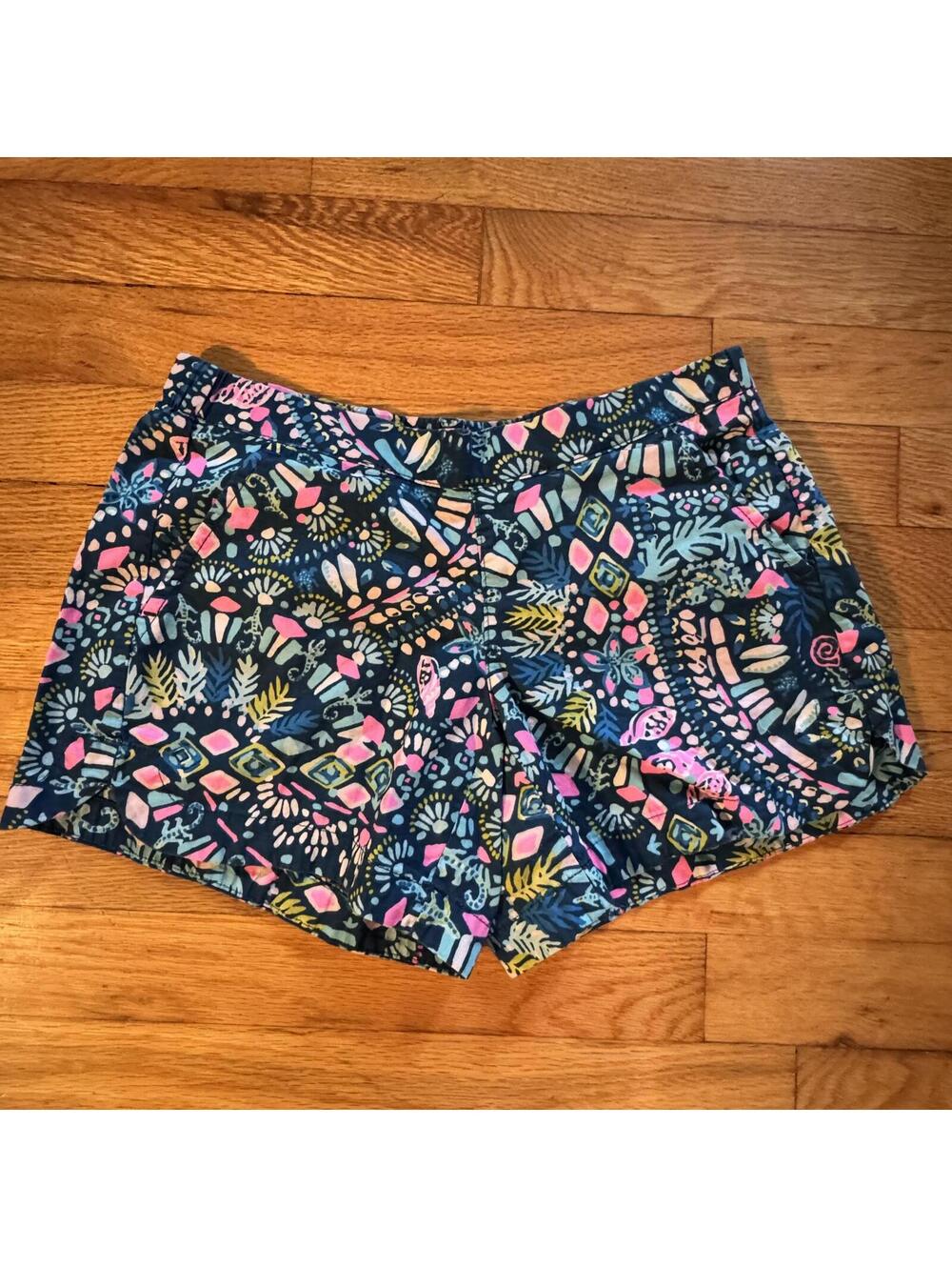 Lilly Pulitzer Ocean View XXS Shorts "Glow & Flow"
